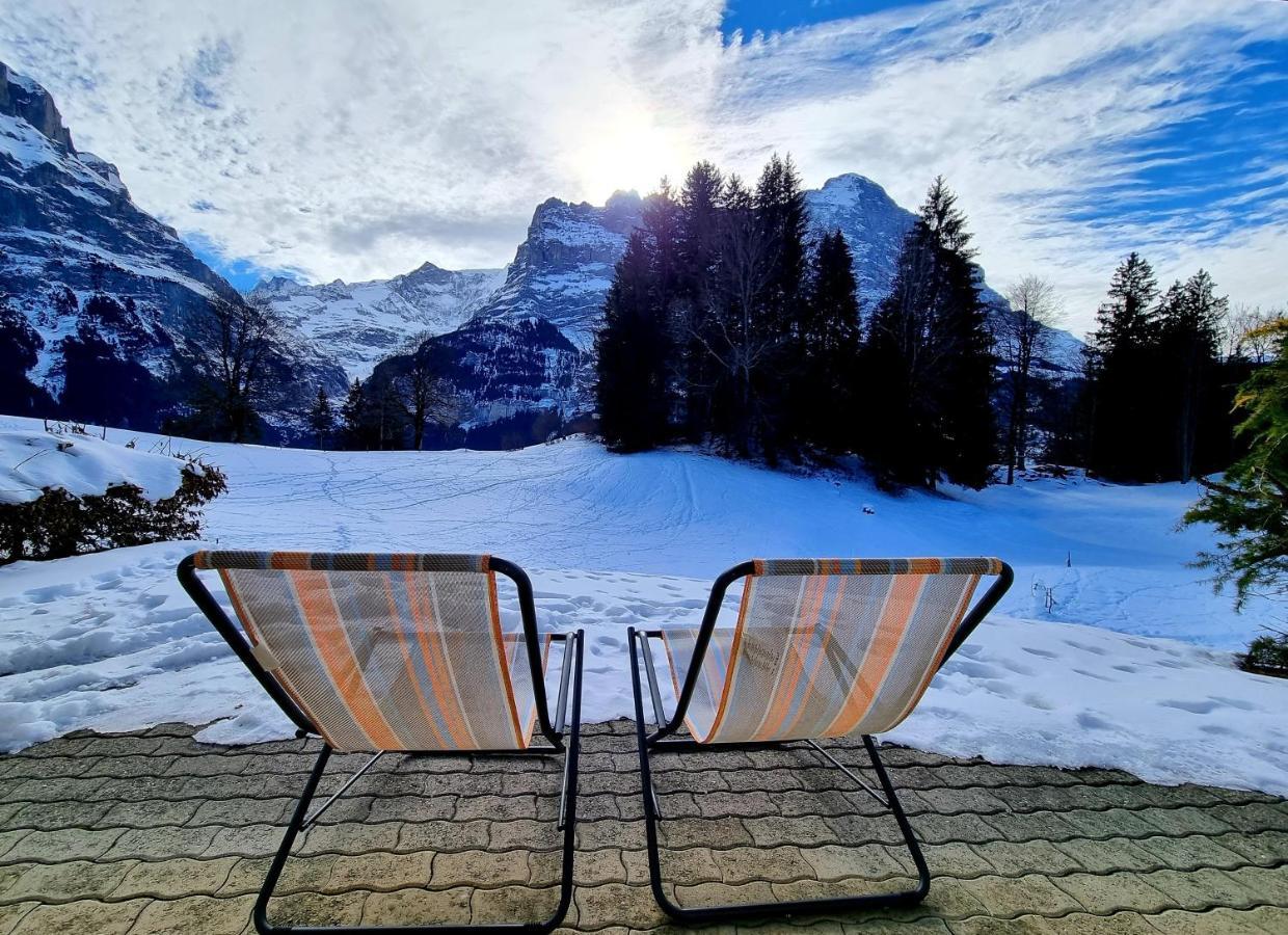Mom - Alpine Boutique Apartments, Grindelwald Gletscher, Eiger View Terrace Studio Kültér fotó
